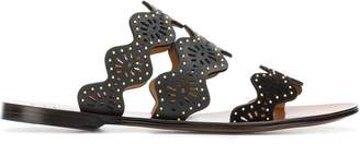 Chloé Lauren laser-cut sandals