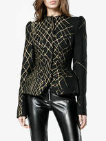 Thumbnail for your product : Haider Ackermann 3D jacquard fitted hourglass jacket
