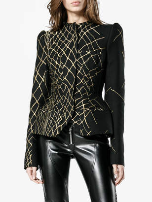 Haider Ackermann 3D jacquard fitted hourglass jacket