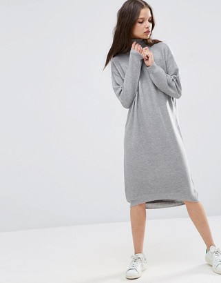 ASOS Petite PETITE Midi Dress in Knit with High Neck