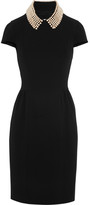 Thumbnail for your product : Moschino Cheap & Chic Moschino Cheap and Chic Embellished cutout crepe dress