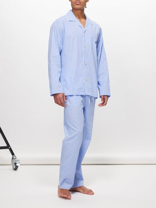 Polo Ralph Lauren Logo-embroidered Gingham Cotton Pyjamas - ShopStyle  Pajamas