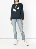 Thumbnail for your product : Chinti and Parker Embroidered Long-Sleeve Sweater
