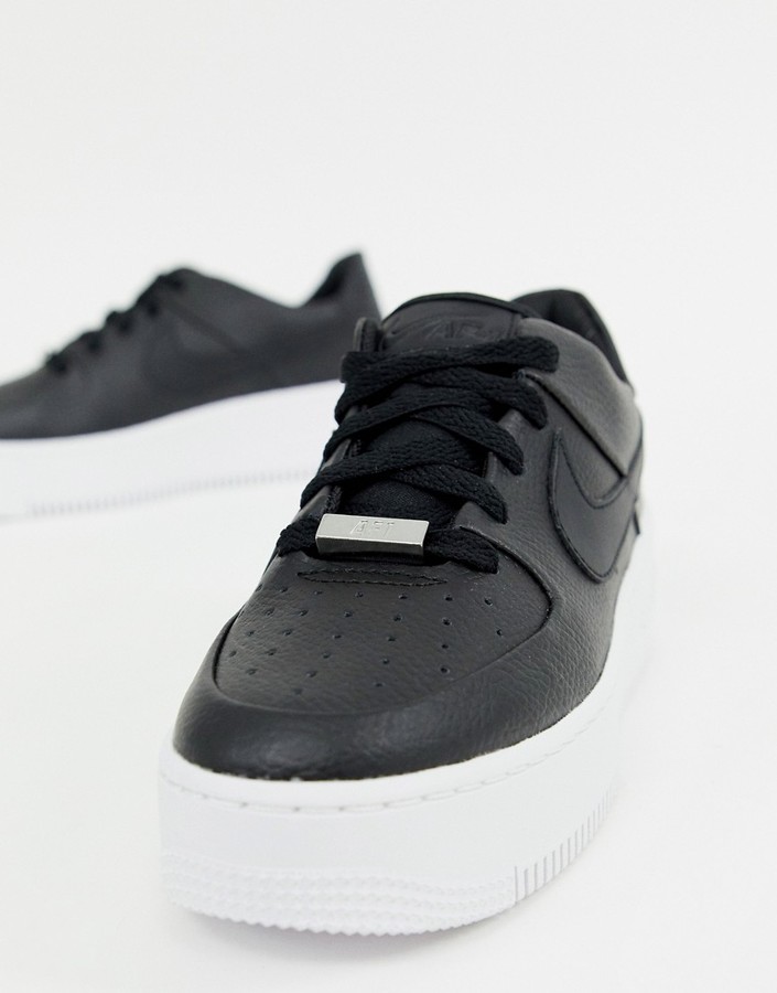 air force 1 sage low black and white