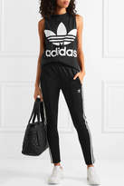Thumbnail for your product : adidas Trefoil Printed Stretch Cotton-jersey Tank