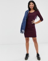 Thumbnail for your product : Brave Soul tippi stripe dress in rib
