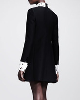 Thumbnail for your product : Valentino A-Line Detachable-Collar Shift Dress
