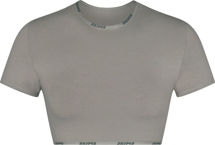 Cotton Logo Super Cropped T-Shirt