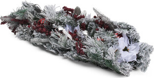 TJMAXX 36In Poinsettia And Berry Teardrop Wreath