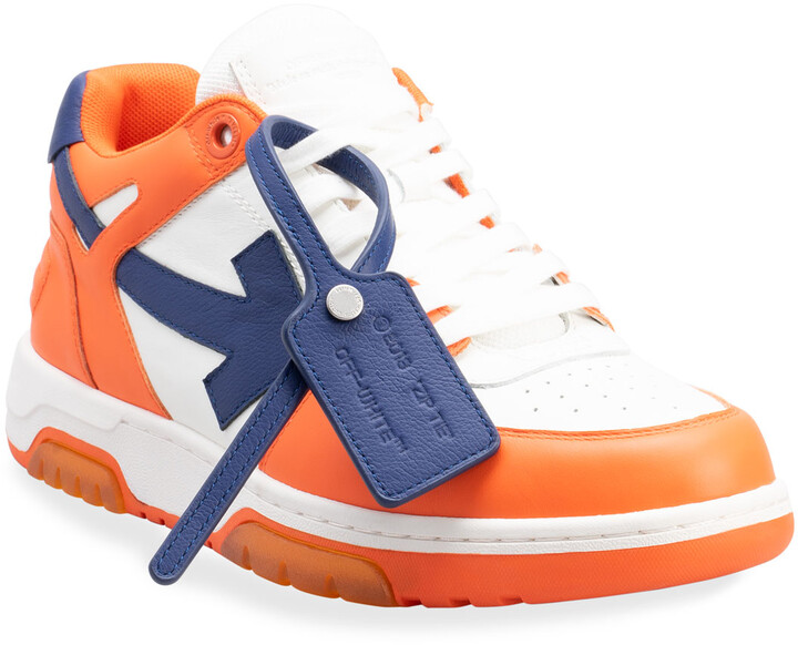 blue and orange shoes