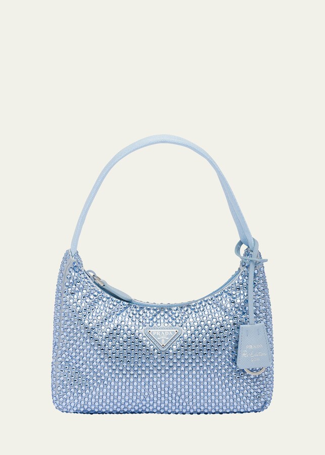 Prada Allover Crystal Top-Handle Bag - ShopStyle