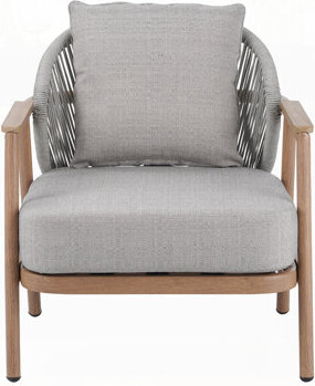 Dakota Fields Outdoor Rope Club Chair With Cushion