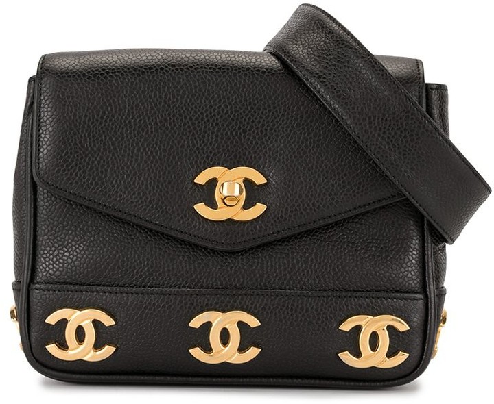 Chanel Pre Owned 1992 Triple CC belt bag - ShopStyle