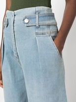 Thumbnail for your product : FEDERICA TOSI Cropped Wide-Leg Jeans