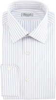 Thumbnail for your product : Charvet Striped Barrel-Cuff Dress Shirt, Blue/White