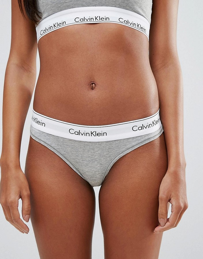 Calvin Klein modern cotton thong - ShopStyle