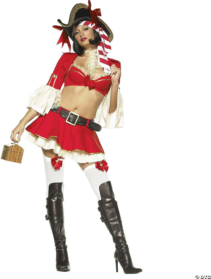 Sassy Captain 5 Piece Women’s Adult Halloween Costume