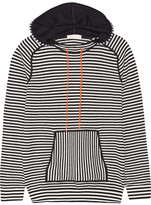 Thumbnail for your product : Tory Burch Geraldine hooded striped cotton-blend sweater