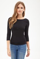 Thumbnail for your product : Forever 21 Contemporary Scoop Back Knit Top