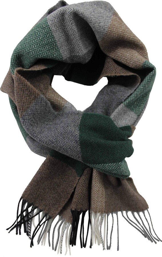 Rotfuchs® woven scarf men scarf winter scarf warm & soft wool check  multicolour Made in Germany (30 x 185 cm - ShopStyle Scarves
