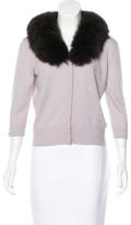 Thumbnail for your product : Magaschoni Cashmere & Fox Fur Cardigan w/ Tags