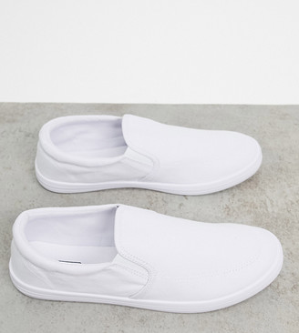 wide men's canvas loafers