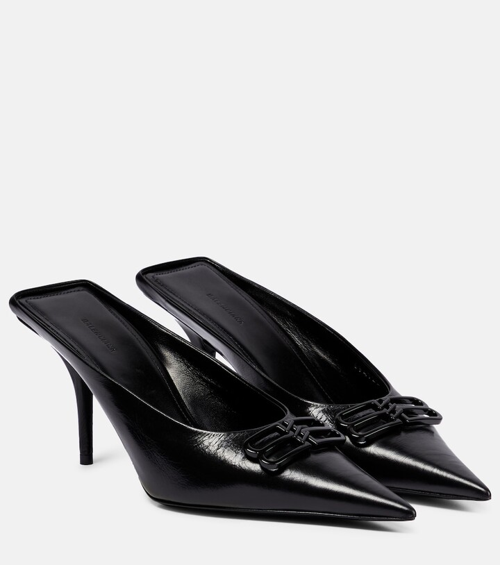 Balenciaga Square Knife BB logo pumps