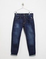 Thumbnail for your product : Replay Anbass slim fit power stretch jeans in dark wash