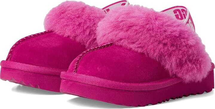 UGG Kids Funkette (Toddler/Little Kid) Kids Shoes Dark Peony : 6 Toddler M, Suede