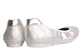 Thumbnail for your product : Hogan Ballerina Flat Wrap In White Tejus Printed Nappa Leather