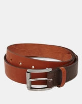 Thumbnail for your product : ASOS Leather Belt with Contrast