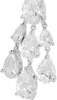 Thumbnail for your product : Kenneth Jay Lane Rhodium-plated cubic zirconia earrings