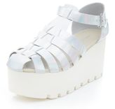 Thumbnail for your product : New Look Silver Strappy Chunky Flatform Sandals
