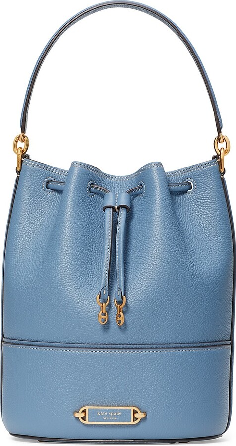 out of service Precondition Feel bad Kate Spade Blue Pebble Leather Handbags | ShopStyle