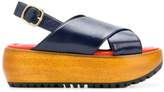 Thumbnail for your product : Marni cross-over platform sandals