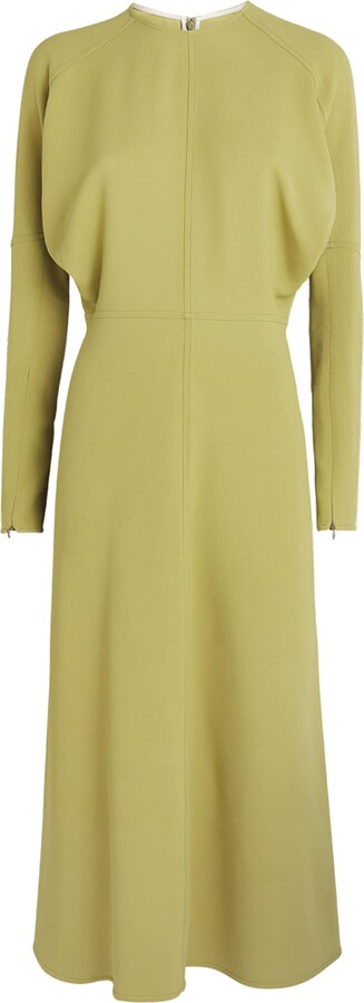 Victoria Beckham Cady Dolman Midi Dress