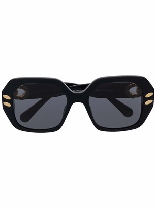 Stella McCartney Sunglasses Braided Oversized-Frame Sunglasses