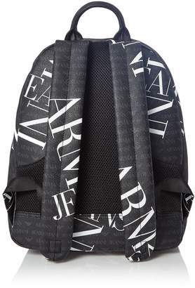 Armani Jeans All Over Logo Placement AJ Backpack