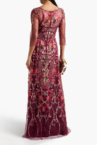 Thumbnail for your product : Marchesa Notte Embellished tulle gown