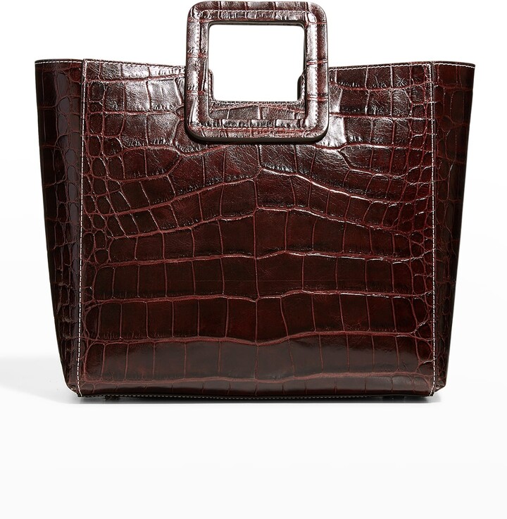 brown croc bolsauette bolsa