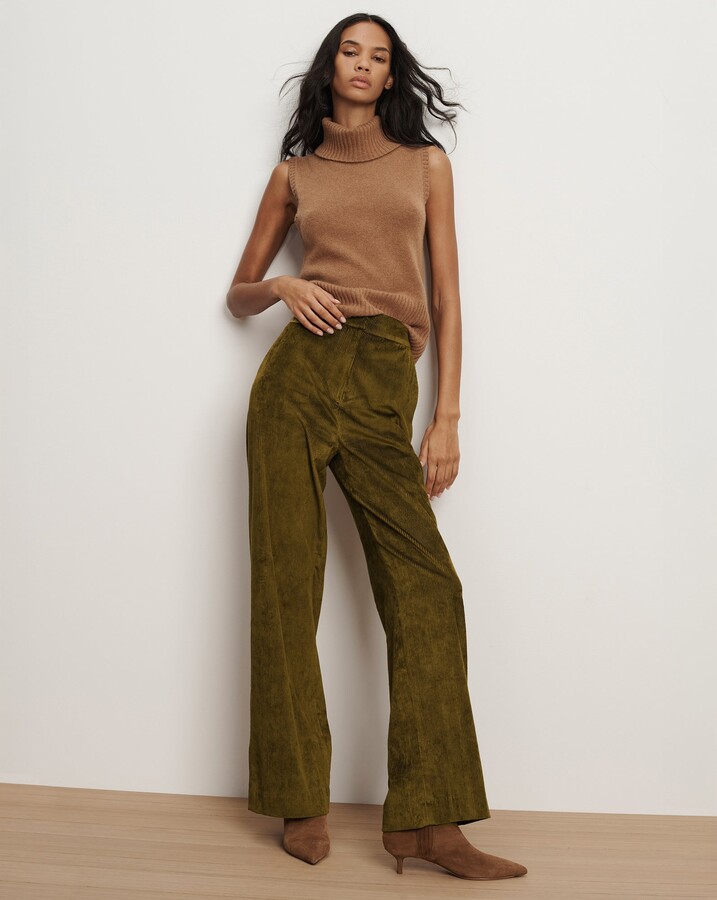 Veronica Beard Grigore Corduroy Wide-Leg Pant