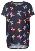 Thumbnail for your product : New Look Tall Black Butterfly Print Oversized T-Shirt