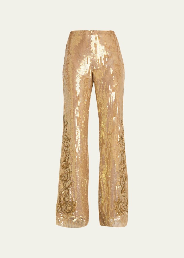 Women's Gold Pants | ShopStyle