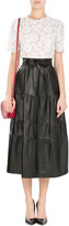 Thumbnail for your product : Valentino Midi-Skirt in Leather