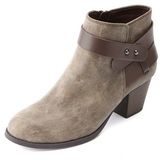 Thumbnail for your product : Charlotte Russe City Classified Color Block Belted Ankle Boots