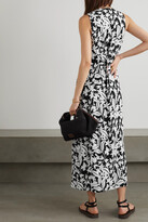 Thumbnail for your product : Rixo Mykonos Floral-print Linen-blend Midi Dress - Black
