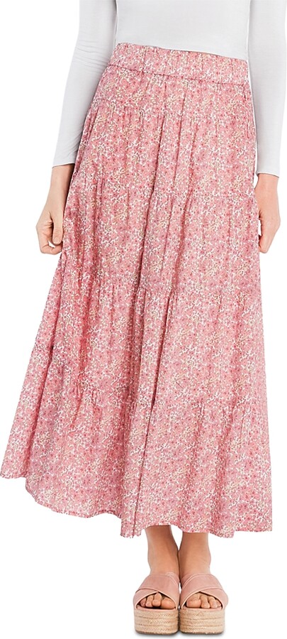 BILLY T Wild Floral Skirt