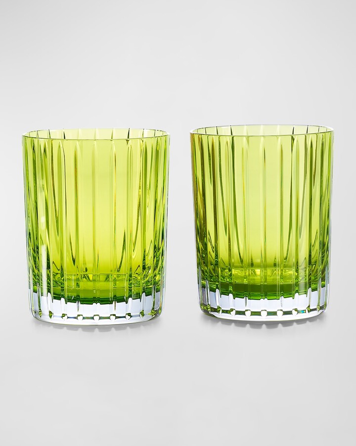 Baccarat Harmonie Colored Double Old-Fashioned Tumblers, Set of 2