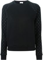 Thumbnail for your product : Saint Laurent crystal embellished sweater - women - Cotton/Crystal - XL