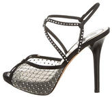 Thumbnail for your product : Christian Dior Crystal-Embellished Slingback Sandals